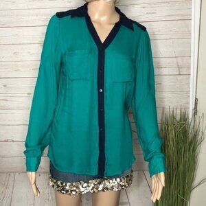 A.n.a button down blouse szS